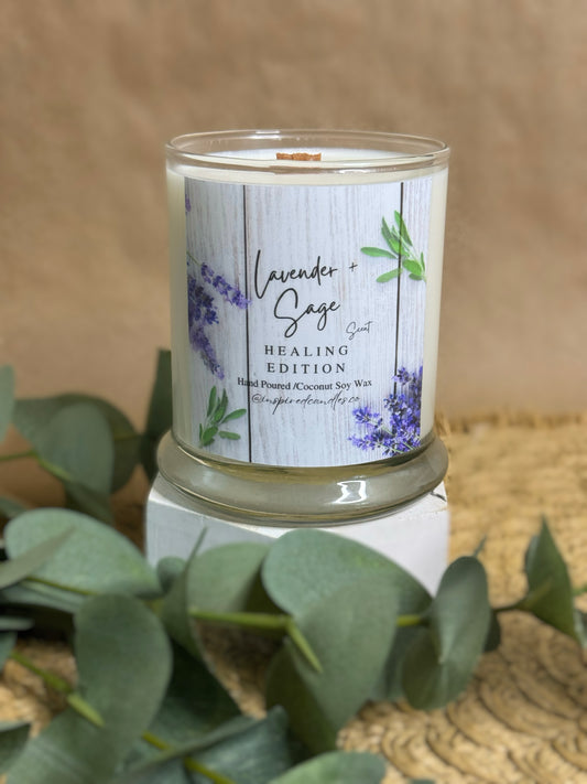 10oz Soy/Coconut White Sage and Lavender